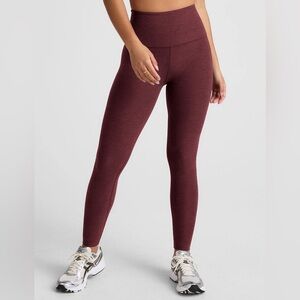 Beyond Yoga Leggings Spacedye Vitalize Full Length High Rise Dark Red Medium